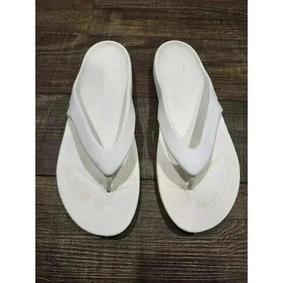 CROCS Shoes - Crocs Kadee II Women's Flip Flop White Size 9